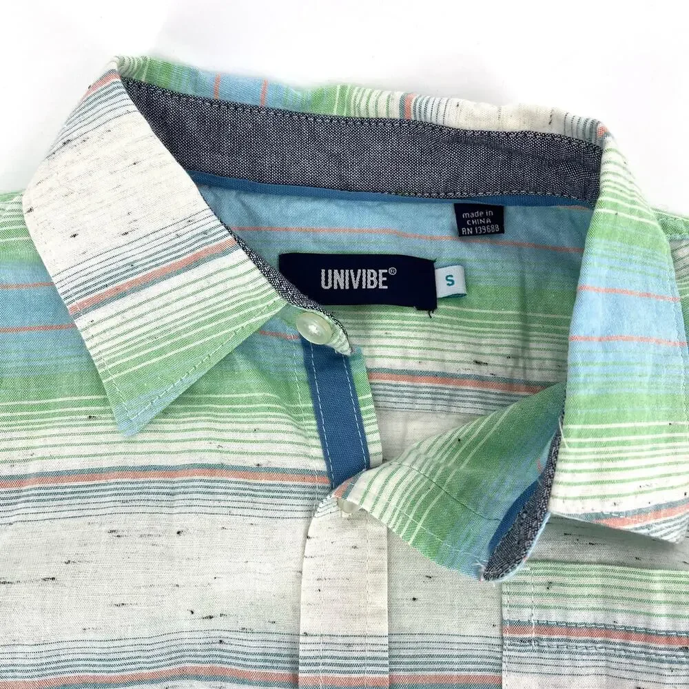 Univibe NWT Big Boys‎ Cotton button down shirt in Bone (Small)
